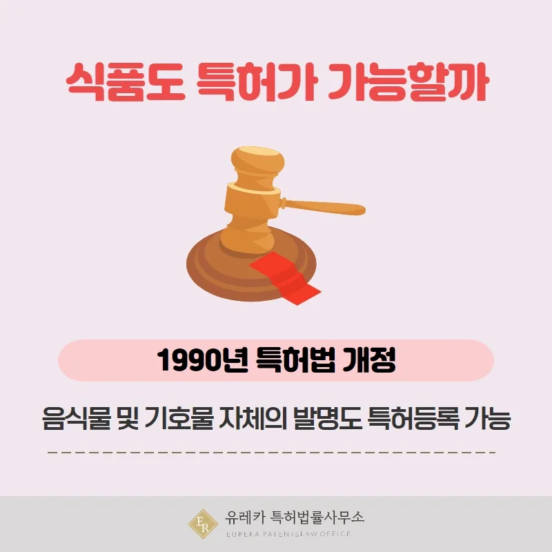 식품도 특허가 가능할까