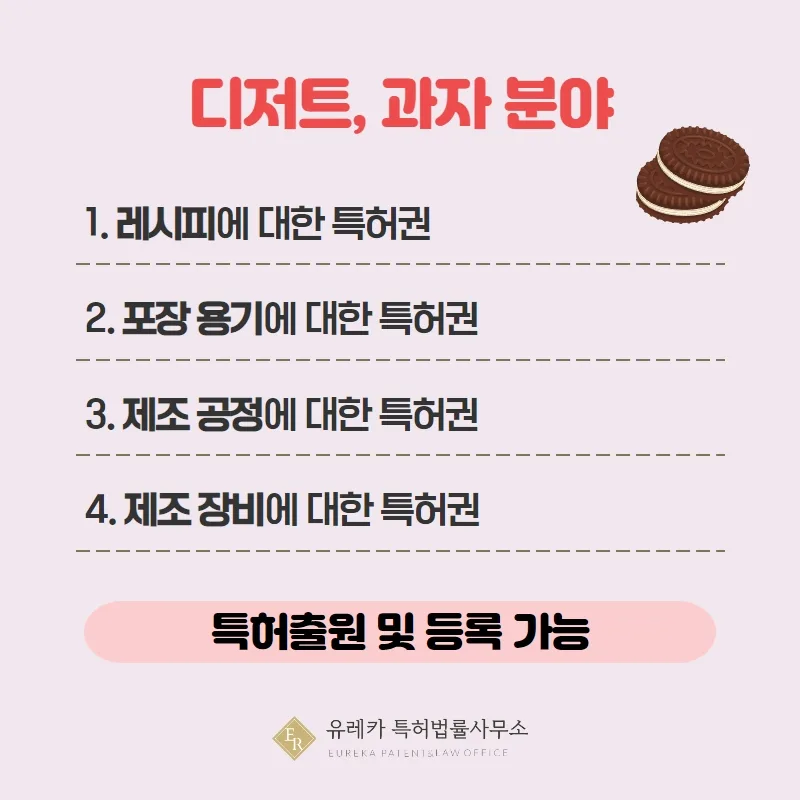 디저트, 과자분야