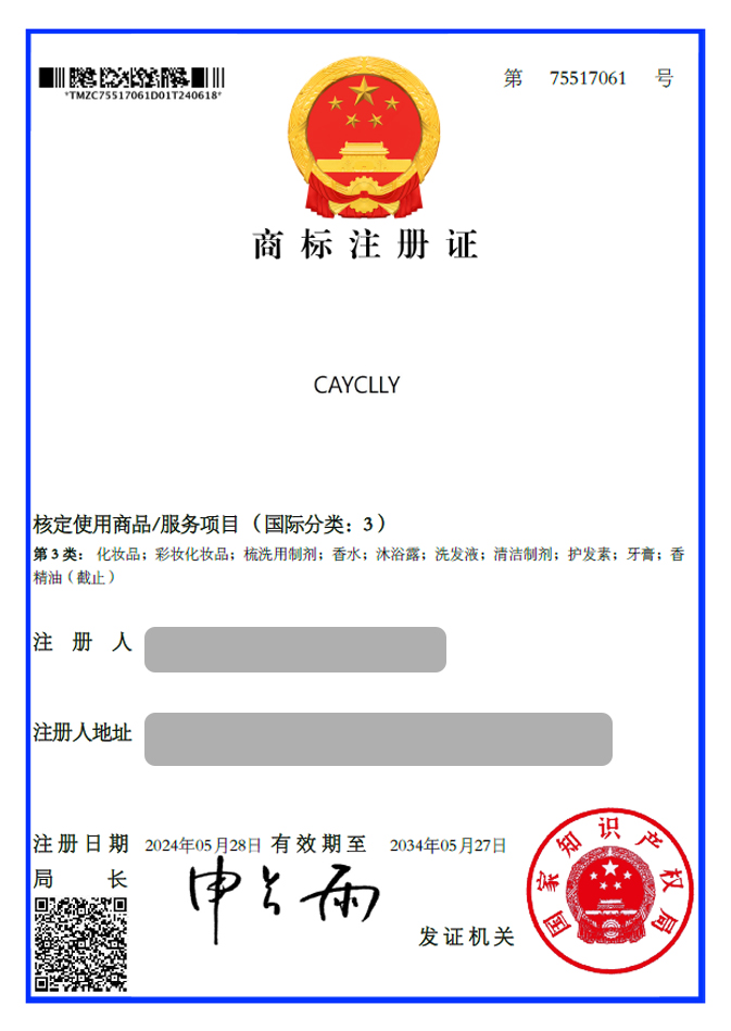 유레카 해외등록 성공! 중국 상표 출원 “CAYCLLY” 싱가포르, 인도네시아, 캄보디아, 베트남, 일본, 절차, 방법, 심사, 상표권 특허 등록 등록증 썸네일