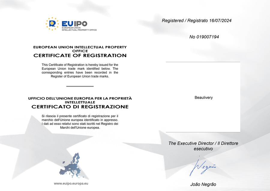 유레카 해외등록 성공! 유럽 상표 출원 “Beaulivery” 영국, 독일, 러시아, 프랑스, 덴마크, 절차, 방법, 심사, 상표권 특허 등록 등록사례 썸네일