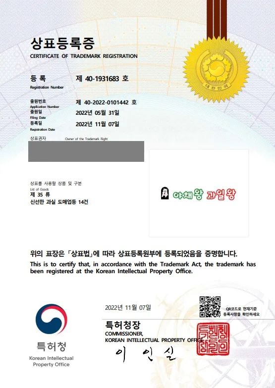 과일, 채소 도매업 